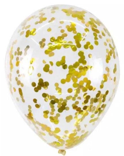 Шар с золотым конфетти